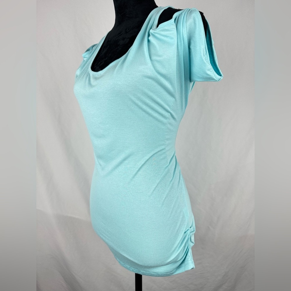 NWT Miselom Peek A Boo Short Sleeve Top - Picture 2 of 8